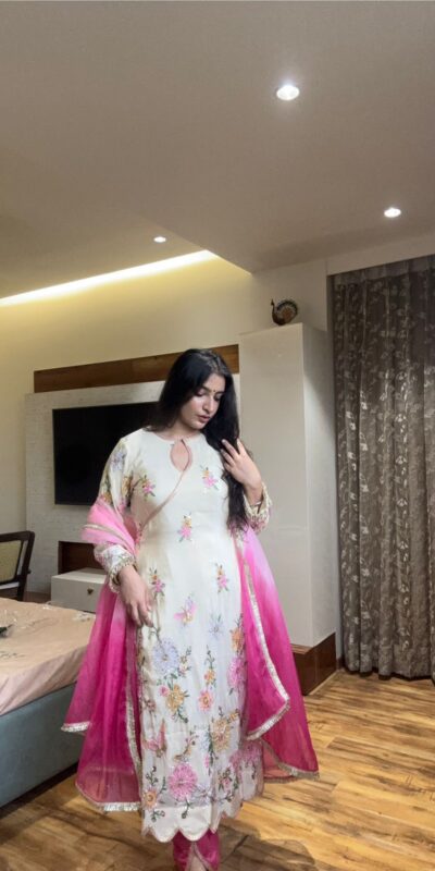 BE 418 White in White Chinon Embroidery Work & Lace Work Salwar Suit . Festive Deal ₹2499. Delivery 4-6 Working Days. Shop now. | Jump Suits, Tops & Bottoms, Track Suits, Salwar suit, Casual Suits, Creative suits, Designer Suits, Palazzo Suits, Party Wear Suits, Patiala Suits, Straight Suits, Trendy Wear