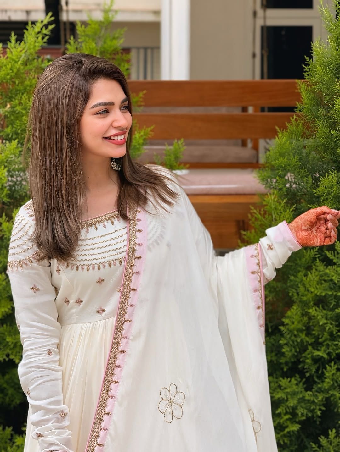 ZF 426 White Georgette Gown Perfect for Wedding, Party, Eid, Festival Celebrations, Haldi – . Introductory Price ₹1849. Delivery 4-6 Working Days. | Gowns, Bollywood Gowns, Creative Gowns, Designer Gowns, Embroidered Gowns, Party Wear Gowns