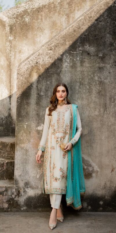 AD 220 White in Organza Silk Embroidery Work & Lace Work Salwar Suit . Grab it for ₹2449. Delivery 4-6 Working Days. Shop now. | Jump Suits, Salwar suit, Casual Suits, Creative suits, Designer Suits, Palazzo Suits, Party Wear Suits, Patiala Suits, Straight Suits