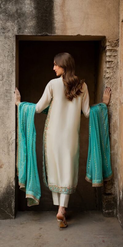 AD 220 White in Organza Silk Embroidery Work & Lace Work Salwar Suit . Grab it for ₹2449. Delivery 4-6 Working Days. Shop now. | Jump Suits, Salwar suit, Casual Suits, Creative suits, Designer Suits, Palazzo Suits, Party Wear Suits, Patiala Suits, Straight Suits