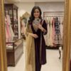 Wine 9000 Velvet Cut Work Embroidery Salwar Suit