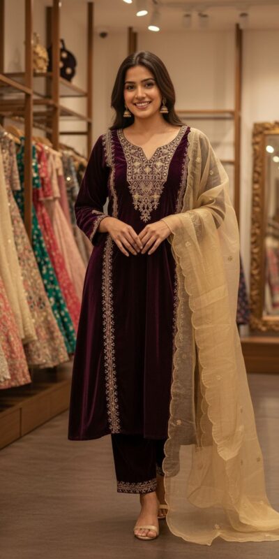ST 1150 Wine in 9000 Velvet Cut Work & Embroidery Work Salwar Suit . Grab it for ₹1999. Delivery 4-6 Working Days. Shop now. | Jump Suits, Salwar suit, Casual Suits, Creative suits, Designer Suits, Palazzo Suits, Party Wear Suits, Patiala Suits, Straight Suits