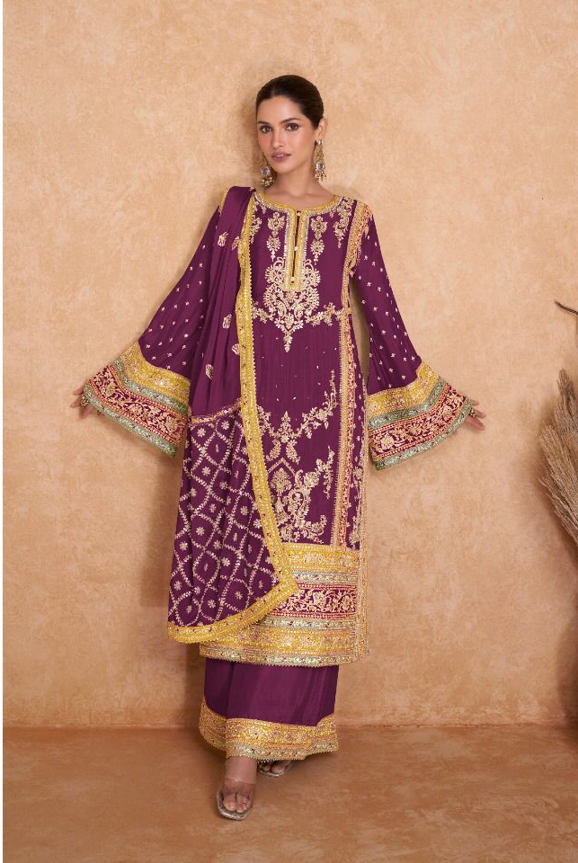 DS Ashirvad 7406 Wine in Color Chinon Embroidery Work Salwar Suit . Special Price ₹2449. Delivery 4-6 Working Days. Shop now. | Jump Suits, Tops & Bottoms, Track Suits, Salwar suit, Casual Suits, Creative suits, Designer Suits, Palazzo Suits, Party Wear Suits, Patiala Suits, Straight Suits, Trendy Wear
