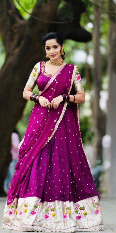PC 515 Wine Georgette Lehenga Choli Perfect for Wedding, Party, Family Gatherings, Sangeet, Durga Puja – . Now at just ₹2399. Delivery 4-6 Working Days. | Lehenga, Bollywood Lehenga, Creative Lehenga, Designer Lehenga, Embroidered Lehenga, Party Wear Lehenga