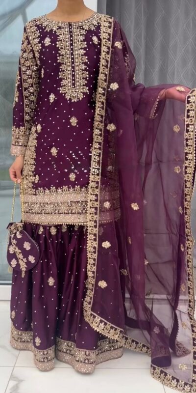 SRK 5314 Wine Natural Crep Salwar Suit with Bead Work & Embroidery Work. Affordable Price ₹2149. Delivery 4-6 Working Days. Shop now. | Jump Suits, Tops & Bottoms, Track Suits, Salwar suit, Casual Suits, Creative suits, Designer Suits, Palazzo Suits, Party Wear Suits, Patiala Suits, Straight Suits, Trendy Wear