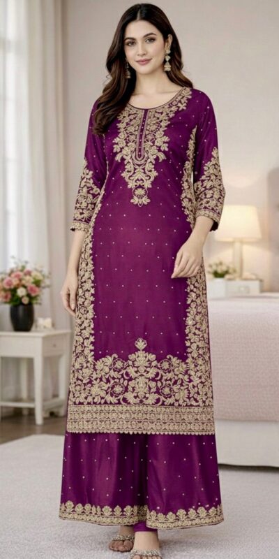 SSR 535 Wine Color in Organza Silk Embroidery Work Salwar Suit . Available at ₹2399 only. Delivery 4-6 Working Days. Shop now. | Jump Suits, Salwar suit, Casual Suits, Creative suits, Designer Suits, Palazzo Suits, Party Wear Suits, Patiala Suits, Straight Suits