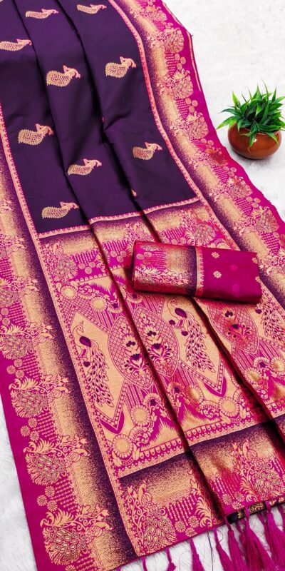 MB 1013 Wine Color Paithani silk Saree with Zari Work & Lace Work. Festive Deal ₹2399. Delivery 4-6 Working Days. Shop now. | Sarees, Bollywood Sarees, Creative Sarees, Designer Sarees, Embroidered Sarees, Ethnic Saree, Modern Digital sarees, Party Wear Sarees