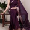 YNF 7911 Wine Poly Shimmer Saree Perfect for Wedding, Party, Ganesh Chaturthi, Bridal Wear, Temple Visit –. Available at ₹1499 only. Delivery 4-6 Workin | Sarees, Bollywood Sarees, Creative Sarees, Designer Sarees, Embroidered Sarees, Ethnic Saree, Modern Digital sarees, Party Wear Sarees