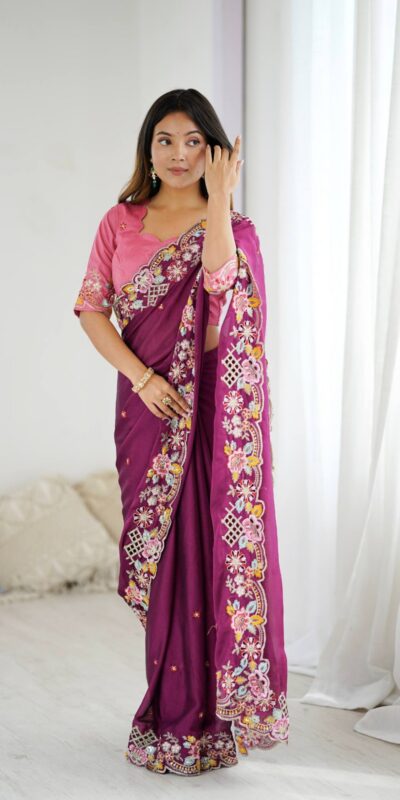 BT 1303 Wine Premium Noha Crush Saree with Sequins Work & Embroidery Work. Exclusive Offer ₹2149. Delivery 4-6 Working Days. Shop now. | Sarees, Bollywood Sarees, Creative Sarees, Designer Sarees, Embroidered Sarees, Ethnic Saree, Modern Digital sarees, Party Wear Sarees