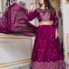 Ram 147 Wine Vichitra Silk Lehenga Choli Perfect for Wedding, Party, Ganesh Chaturthi, Housewarming, Engagement – . Introductory Price ₹3349. Delivery | Lehenga, Bollywood Lehenga, Creative Lehenga, Designer Lehenga, Embroidered Lehenga, Party Wear Lehenga