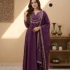 MF 912 Wine Color Vichitra Silk Gown with Sequence Work Designer Work. Get it for ₹1799. Delivery 4-6 Working Days. Shop now. | Gowns, Bollywood Gowns, Creative Gowns, Designer Gowns, Embroidered Gowns, Party Wear Gowns