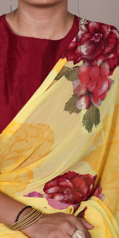 YNF 7009 Yellow Chiffon Saree with Lace Work. Wedding, Party, Festive, Events, Exclusive Offer ₹1749. Delivery 4-6 Working Days. Shop now. | Sarees, Bollywood Sarees, Creative Sarees, Designer Sarees, Embroidered Sarees, Ethnic Saree, Modern Digital sarees, Party Wear Sarees