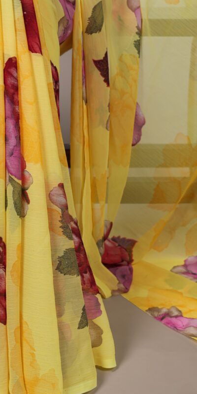 YNF 7009 Yellow Chiffon Saree with Lace Work. Wedding, Party, Festive, Events, Exclusive Offer ₹1749. Delivery 4-6 Working Days. Shop now. | Sarees, Bollywood Sarees, Creative Sarees, Designer Sarees, Embroidered Sarees, Ethnic Saree, Modern Digital sarees, Party Wear Sarees