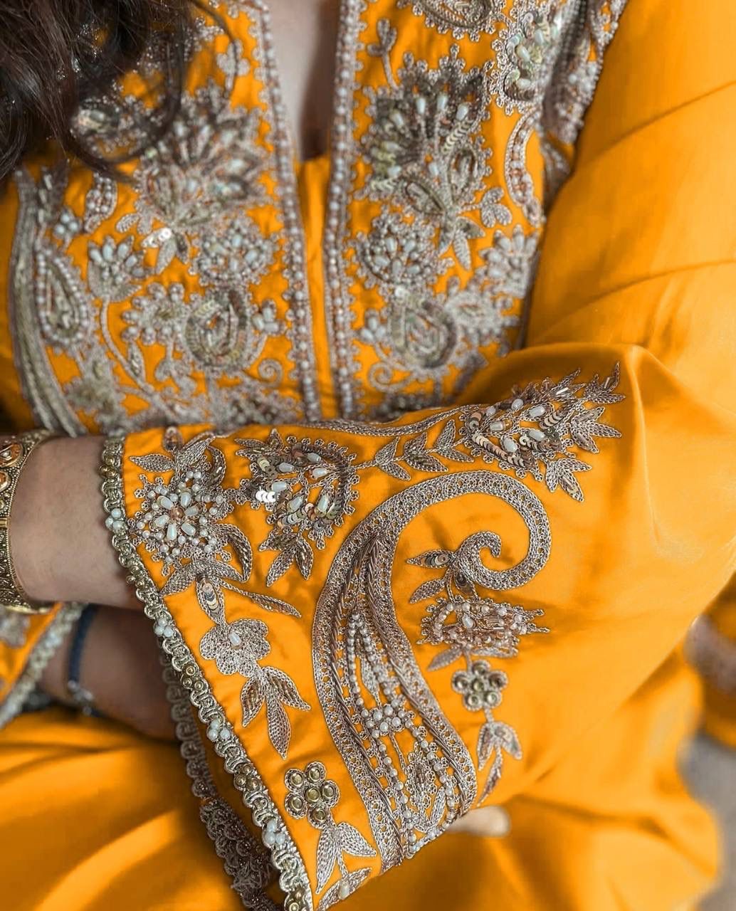 ZSR 3097 Yellow Pure Chinnon Silk With Embroidery Sequence Work With Full Sleeve Salwar Suit Wedding, Party, Festive, Events Exclusive Offer ₹1899. D | Jump Suits, Tops & Bottoms, Track Suits, Salwar suit, Casual Suits, Creative suits, Designer Suits, Palazzo Suits, Party Wear Suits, Patiala Suits, Straight Suits, Trendy Wear