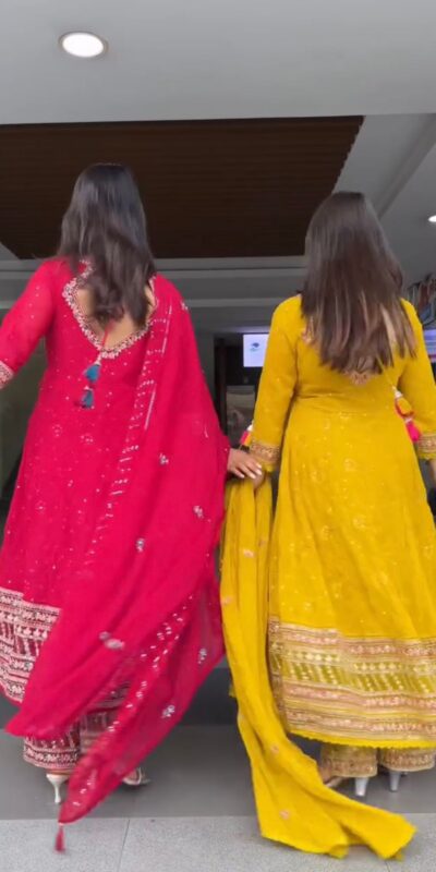 ST 1138 Yellow in Color Faux Georgette Embroidery Work Salwar Suit . Festive Deal ₹2099. Delivery 4-6 Working Days. Shop now. | Jump Suits, Tops & Bottoms, Track Suits, Salwar suit, Casual Suits, Creative suits, Designer Suits, Palazzo Suits, Party Wear Suits, Patiala Suits, Straight Suits, Trendy Wear