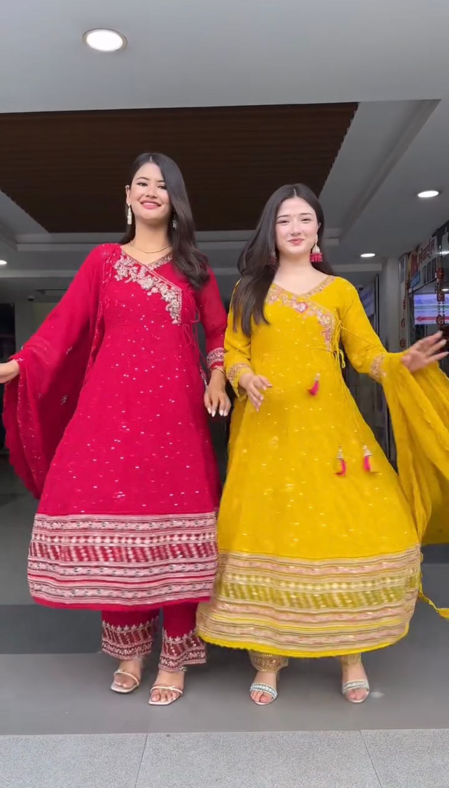 ST 1138 Yellow in Color Faux Georgette Embroidery Work Salwar Suit . Festive Deal ₹2099. Delivery 4-6 Working Days. Shop now. | Jump Suits, Tops & Bottoms, Track Suits, Salwar suit, Casual Suits, Creative suits, Designer Suits, Palazzo Suits, Party Wear Suits, Patiala Suits, Straight Suits, Trendy Wear