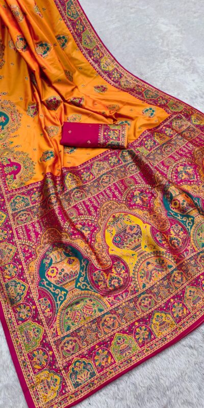 MB 56 Yellow in Color Paithani Silk Lace Border & Lace Work Saree . Special Price ₹2399. Delivery 4-6 Working Days. Shop now. | Sarees, Bollywood Sarees, Creative Sarees, Designer Sarees, Embroidered Sarees, Ethnic Saree, Modern Digital sarees, Party Wear Sarees