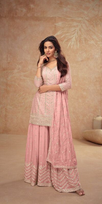 FC 7518 Baby Pink Chinon Salwar Suit Perfect for Wedding, Party, Diwali, Durga Puja, Temple Visit – . Festive Deal ₹3099. Delivery 4-6 Working Days. | Jump Suits, Salwar suit, Casual Suits, Creative suits, Designer Suits, Palazzo Suits, Party Wear Suits, Patiala Suits, Straight Suits