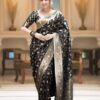 KPR 208 Black in Color Soft Lichi Silk Designer Work Saree . Available at ₹1399 only. Delivery 4-6 Working Days. Shop now. | Sarees, Bollywood Sarees, Creative Sarees, Designer Sarees, Embroidered Sarees, Ethnic Saree, Modern Digital sarees, Party Wear Sarees