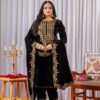 Black Velvet Sequence 5 mm Work Salwar Suit