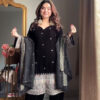 Black Velvet With Sequence Work Salwar Suit