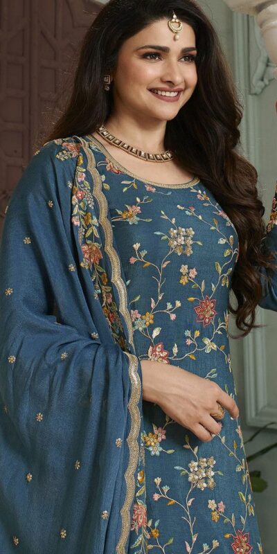 FC AVANTI 66301 Blue Chinon Salwar Suit Perfect for Wedding, Party, Traditional Day, Durga Puja, Makar Sankranti – . Get it for ₹3049. Delivery 4-6 Wor | Jump Suits, Salwar suit, Casual Suits, Creative suits, Designer Suits, Palazzo Suits, Party Wear Suits, Patiala Suits, Straight Suits