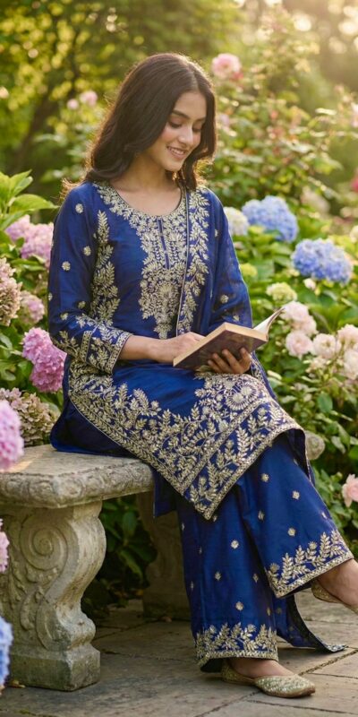 SRK 5316 Blue Organza Silk Salwar Suit Perfect for Wedding, Party, Makar Sankranti, Eid, Durga Puja – . Affordable Price ₹2149. Delivery 4-6 Workin | Jump Suits, Salwar suit, Casual Suits, Creative suits, Designer Suits, Palazzo Suits, Party Wear Suits, Patiala Suits, Straight Suits