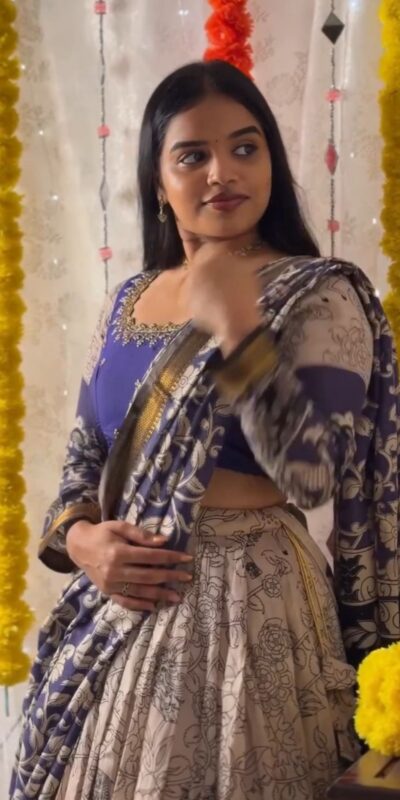 PC 562 Blue in Rion Cotton Kalamkari Print Lehenga Choli . Wedding, Party, Festive, Events, Now at just ₹2149. Delivery 4-6 Working Days. Shop now. | Lehenga, Bollywood Lehenga, Creative Lehenga, Designer Lehenga, Embroidered Lehenga, Party Wear Lehenga
