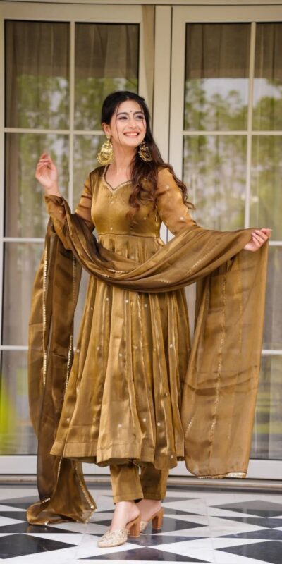 RTC 5897 Brown in Organza Silk Lace Border & Lace Work Salwar Suit . Grab it for ₹2099. Delivery 4-6 Working Days. Shop now. | Jump Suits, Salwar suit, Casual Suits, Creative suits, Designer Suits, Palazzo Suits, Party Wear Suits, Patiala Suits, Straight Suits
