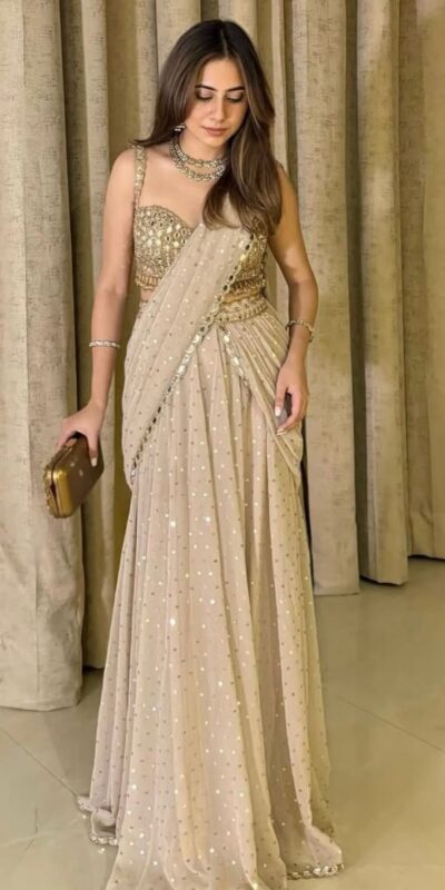 RTC 6464 Chiku in Faux Georgette Thread Embroidery Lehenga Choli . Available at ₹2599 only. Delivery 4-6 Working Days. Shop now. | Lehenga, Bollywood Lehenga, Creative Lehenga, Designer Lehenga, Embroidered Lehenga, Party Wear Lehenga
