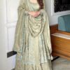 VLM 297 Cream Crunchy Silk with Lace Work & Embroidery Work Gown . Introductory Price ₹2499. Delivery 4-6 Working Days. Shop now. | Gowns, Bollywood Gowns, Creative Gowns, Designer Gowns, Embroidered Gowns, Party Wear Gowns