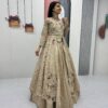 PC 528 Cream Color Vichitra Sequence Work Lehenga Choli Designer Work. Grab it for ₹2649. Delivery 4-6 Working Days. Shop now. | Lehenga, Bollywood Lehenga, Creative Lehenga, Designer Lehenga, Embroidered Lehenga, Party Wear Lehenga