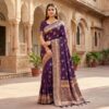 ₹1899 | MB 39 Dark Purple Color Banarasi Saree with Zari Work & Lace Work. Introductory Price ₹1899. Delivery 4-6 Working Days. Shop now. | Sarees, Bollywood Sarees, Creative Sarees, Designer Sarees, Embroidered Sarees, Ethnic Saree, Modern Digital sarees, Party Wear Sarees