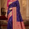 MB 18 Dark Purple in Color Meenakari Zari Work & Lace Work Saree work. Exclusive Offer ₹2399. Delivery 4-6 Working Days. Shop now. | Sarees, Bollywood Sarees, Creative Sarees, Designer Sarees, Embroidered Sarees, Ethnic Saree, Modern Digital sarees, Party Wear Sarees