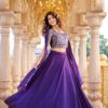 Ram 155 Dark Purple in Color Rangoli Silk Embroidery Work Lehenga Choli . Exclusive Offer ₹3249. Delivery 4-6 Working Days. Shop now. | Lehenga, Bollywood Lehenga, Creative Lehenga, Designer Lehenga, Embroidered Lehenga, Party Wear Lehenga