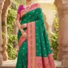 MB 18 Firozi in Color Meenakari Zari Work & Lace Work Saree work. Exclusive Offer ₹2399. Delivery 4-6 Working Days. Shop now. | Sarees, Bollywood Sarees, Creative Sarees, Designer Sarees, Embroidered Sarees, Ethnic Saree, Modern Digital sarees, Party Wear Sarees