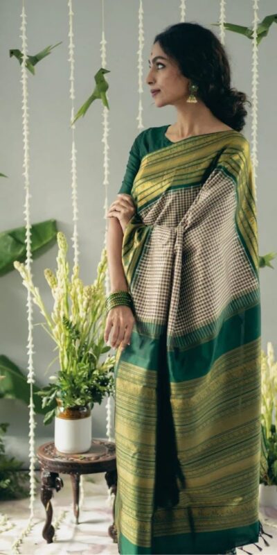 KPR 247 Green Soft Lichi Silk Saree Perfect for Wedding, Party, Raksha Bandhan, Sangeet, Eid – . Get it for ₹1499. Delivery 4-6 Working Days. | Sarees, Bollywood Sarees, Creative Sarees, Designer Sarees, Embroidered Sarees, Ethnic Saree, Modern Digital sarees, Party Wear Sarees