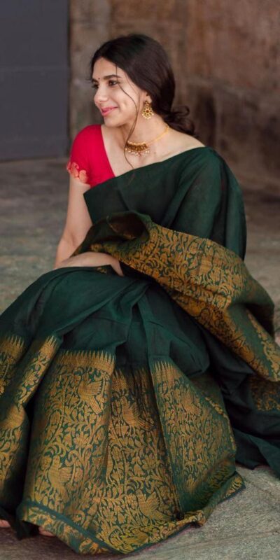 ₹1349 | KPR 070 Green Color Soft Lichi Silk Saree with Lace Border & Lace Work. Best Price ₹1349. Delivery 4-6 Working Days. Shop now. | Sarees, Bollywood Sarees, Creative Sarees, Designer Sarees, Embroidered Sarees, Ethnic Saree, Modern Digital sarees, Party Wear Sarees