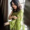 ₹1599 | MS 505 Green Viscose Satin Saree with Sequins Work & Embroidery Work. Special Price ₹1599. Delivery 4-6 Working Days. Shop now. | Sarees, Bollywood Sarees, Creative Sarees, Designer Sarees, Embroidered Sarees, Ethnic Saree, Modern Digital sarees, Party Wear Sarees