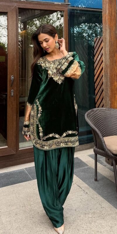 RTC 5948 Green Viscose velvet Salwar Suit Perfect for Wedding, Party, Ganesh Chaturthi, Mehendi, Traditional Day – Best Price ₹2049. Delivery 4-6 Wor | Jump Suits, Salwar suit, Casual Suits, Creative suits, Designer Suits, Palazzo Suits, Party Wear Suits, Patiala Suits, Straight Suits