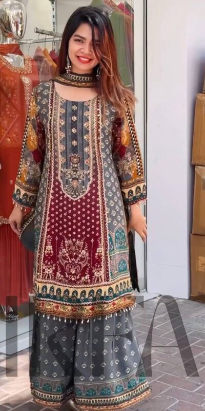 ₹1949 | ST 207 Grey Color Georgette Salwar Suit with Embroidery Work. Introductory Price ₹1949. Delivery 4-6 Working Days. Shop now. | Jump Suits, Salwar suit, Casual Suits, Creative suits, Designer Suits, Palazzo Suits, Party Wear Suits, Patiala Suits, Straight Suits