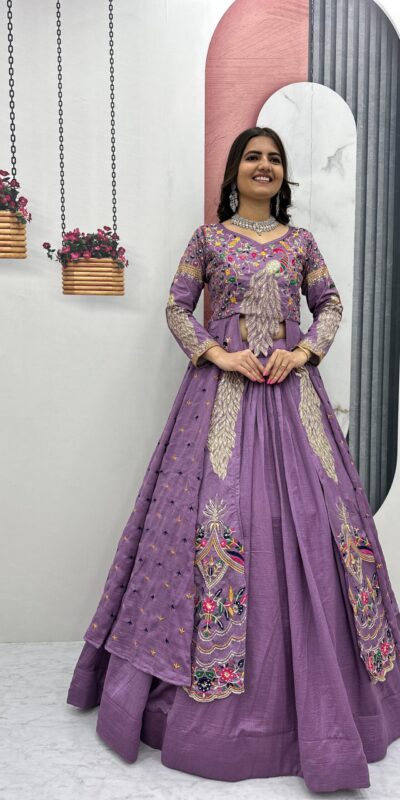 PC 528 Lavender Color Vichitra Sequence Work Lehenga Choli Designer Work. Grab it for ₹2649. Delivery 4-6 Working Days. Shop now. | Lehenga, Bollywood Lehenga, Creative Lehenga, Designer Lehenga, Embroidered Lehenga, Party Wear Lehenga