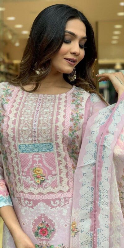 ₹1749 | DC G22 Light Pink in Maslin Digital Print Salwar Suit . Wedding, Party, Festive, Events, Introductory Price ₹1749. Delivery 4-6 Working Days. Shop now. | Jump Suits, Salwar suit, Casual Suits, Creative suits, Designer Suits, Palazzo Suits, Party Wear Suits, Patiala Suits, Straight Suits