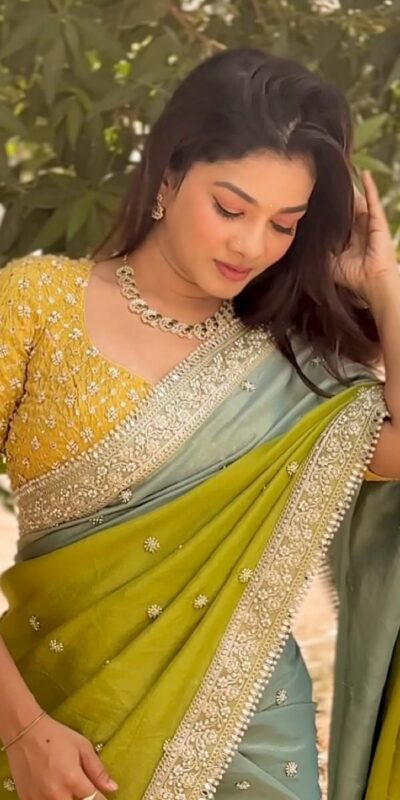 ₹2449 | NC 5522 Mahendi Chinon Saree Perfect for Wedding, Party, Temple Visit, Durga Puja, Reception – . Get it for ₹2449. Delivery 4-6 Working Days. Shop now. | Sarees, Bollywood Sarees, Creative Sarees, Designer Sarees, Embroidered Sarees, Ethnic Saree, Modern Digital sarees, Party Wear Sarees