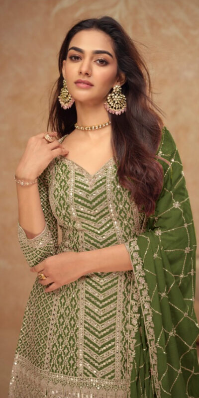 FC 7518 Mahendi Chinon Salwar Suit Perfect for Wedding, Party, Diwali, Durga Puja, Temple Visit – . Festive Deal ₹3099. Delivery 4-6 Working Days. | Jump Suits, Salwar suit, Casual Suits, Creative suits, Designer Suits, Palazzo Suits, Party Wear Suits, Patiala Suits, Straight Suits