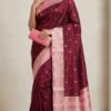 MB 3325 Maroon in Color Banarasi Silk Zari Work & Lace Work Saree . Now at just ₹1949. Delivery 4-6 Working Days. Shop now. | Sarees, Bollywood Sarees, Creative Sarees, Designer Sarees, Embroidered Sarees, Ethnic Saree, Modern Digital sarees, Party Wear Sarees
