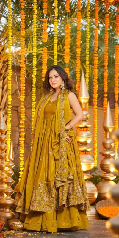 NF 1264 Mastered Natural Crap Silk Anarkali Suit with Embroidery Work. Available at ₹3049 only. Delivery 4-6 Working Days. Shop now. | Anarkali Suits, Bollywood Anarkali, Creative-Anarkali, Designer Anarkali, Embroidered Anarkali, Party Wear Anarkali