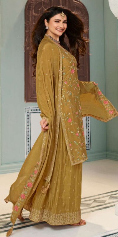 FC AVANTI 66301 Mustered Chinon Salwar Suit Perfect for Wedding, Party, Traditional Day, Durga Puja, Makar Sankranti – . Get it for ₹3049. Delivery 4-6 Wor | Jump Suits, Salwar suit, Casual Suits, Creative suits, Designer Suits, Palazzo Suits, Party Wear Suits, Patiala Suits, Straight Suits