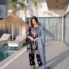 Navy Blue 9000 Velvet Zari Embroidery Work Salwar Suit