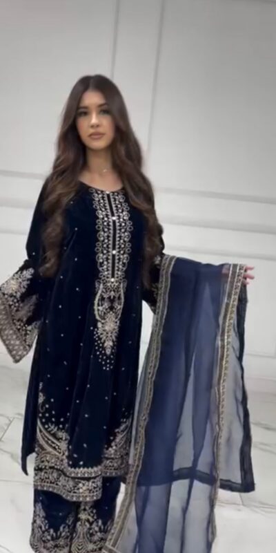 AD 222 Navy Blue Viscose Velvet Salwar Suit with Embroidery Work & Lace Work. Best Price ₹2099. Delivery 4-6 Working Days. Shop now. | Jump Suits, Salwar suit, Casual Suits, Creative suits, Designer Suits, Palazzo Suits, Party Wear Suits, Patiala Suits, Straight Suits